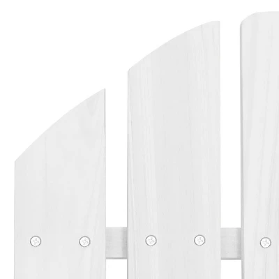 VidaXL Adirondack Chair Lounge Patio Lawn Chair For Garden Solid Wood Fir - White 6 VidaXL Adirondack Chair Lounge Patio Lawn Chair For Garden Solid Wood Fir - White - Image 4