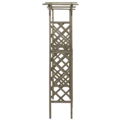 VidaXL Pergola Outdoor Pergola Garden Arch With Gate For Deck Solid Wood Fir - Gray 10 VidaXL Pergola Outdoor Pergola Garden Arch With Gate For Deck Solid Wood Fir - Gray -All Patio Furniture GUEST ed57e01c e0e9 4c8d 905c 57c2fbe0e8f1
