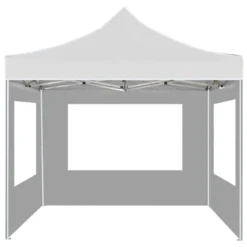 VidaXL Professional Folding Party Tent With Walls Aluminum 9.8'x9.8' White -All Patio Furniture GUEST ee656526 169f 4c63 bbbf bdd47a814582