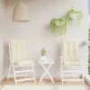 VidaXL Highback Chair Cushion Set Of 2 Cream Polyester, PP Hollow Fiber 1 VidaXL Highback Chair Cushion Set Of 2 Cream Polyester, PP Hollow Fiber -All Patio Furniture GUEST ef0b1691 0481 40b6 85bd 97045aa2cccb