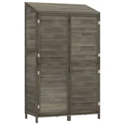 VidaXL Garden Shed For Tool Storage House Outdoor Backyard Solid Fir Wood - Anthracite 40.2" X 20.5" X 68.7" 19 VidaXL Garden Shed For Tool Storage House Outdoor Backyard Solid Fir Wood - Anthracite 40.2" X 20.5" X 68.7" -All Patio Furniture GUEST ef6db442 85f2 4527 b2d2 aed61080a7ed