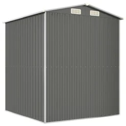 VidaXL Garden Shed Light Gray Galvanized Steel Large Garden Shed - 75.6" X 75.2" X 87.8" -All Patio Furniture GUEST f0681ccf ba50 442a 85b7 e3777cd871a0