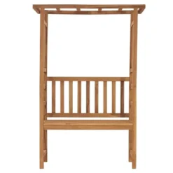 VidaXL Patio Bench With Pergola 45.3" Solid Teak Wood -All Patio Furniture GUEST f09fa6ab 984d 4011 a786 95786af01678