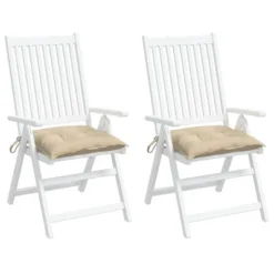 VidaXL Chair Cushion Non Slip Outdoor Patio Seat Cushion Pad Oxford Fabric - Beige 15.7" X 15.7" X 2.8" 2-Pack 13 VidaXL Chair Cushion Non Slip Outdoor Patio Seat Cushion Pad Oxford Fabric - Beige 15.7" X 15.7" X 2.8" 2-Pack -All Patio Furniture GUEST f0d2f0e2 7fd1 47c2 bd53 cc24c74ca7f6