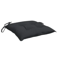 VidaXL Chair Cushion Non Slip Outdoor Patio Seat Cushion Pad Oxford Fabric - Black 19.7" X 19.7" X 2.8" 2-Pack -All Patio Furniture GUEST f13aa1f4 f90e 4ca7 8945 1b972543c537