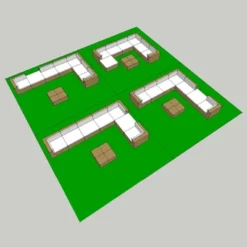 VidaXL 8 Piece Outdoor Patio Lounge Set, Poly Rattan Construction, Black Finish, Includes Corner Sofas, Center Sofas, Ottoman, Tea Table, Cushions -All Patio Furniture GUEST f1904d9f 165c 4919 bb2a f3f4ce29847b