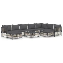 VidaXL Garden Lounge Set Set Of 10 Anthracite -All Patio Furniture GUEST f348fab5 2126 4580 b241 356299070b22