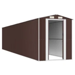 VidaXL Garden Shed Dark Brown Galvanized Steel Large Garden Shed 12 VidaXL Garden Shed Dark Brown Galvanized Steel Large Garden Shed -All Patio Furniture GUEST f4c2456f f135 4876 b2fd 5025e77a00a7