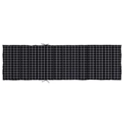 VidaXL Sun Lounger Cushion Black Check Pattern -All Patio Furniture GUEST f50c66d9 5d86 4fbd b2bf 00adeaf1bab6