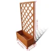 VidaXL Planter Raised Flower Bed Trellis Patio Raised Bed Plant Pot Solid Wood -All Patio Furniture GUEST f5111196 6748 4aab b4de 7d6b701fe5d7