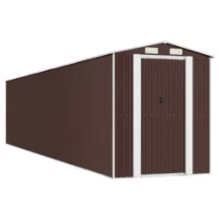 VidaXL Garden Shed Dark Brown Galvanized Steel Large Garden Shed 17 VidaXL Garden Shed Dark Brown Galvanized Steel Large Garden Shed -All Patio Furniture GUEST f57f9dac f94b 4bd8 9a2e dad35fe5f6d4