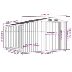 VidaXL Garden Shed Galvanized Steel Outdoor Storage - Sloping Roof, Firewood Stand, Light Brown 24 VidaXL Garden Shed Galvanized Steel Outdoor Storage - Sloping Roof, Firewood Stand, Light Brown -All Patio Furniture GUEST f5833e5e 68b6 4162 94ae 0259728960fe