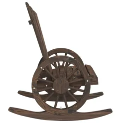 VidaXL Rocking Adirondack Chair Chaise Lounge Seating Furniture Solid Wood Fir - Dark Brown Set Of 2 -All Patio Furniture GUEST f5e8bb33 901d 4fdc 9481 d7157232ebbd