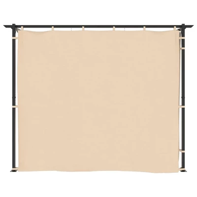 VidaXL Gazebo With Curtains 9.8'x19.7' Cream Steel 6 VidaXL Gazebo With Curtains 9.8'x19.7' Cream Steel - Image 4