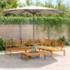 VidaXL Patio Pallet Sofa Set - 4 Piece Outdoor Conversation Set, Solid Acacia Wood, Brown, Modular Design For Garden, Patio, Terrace 1 VidaXL Patio Pallet Sofa Set - 4 Piece Outdoor Conversation Set, Solid Acacia Wood, Brown, Modular Design For Garden, Patio, Terrace -All Patio Furniture GUEST f70c7886 cab1 4035 be48 f6a13e53f6cf
