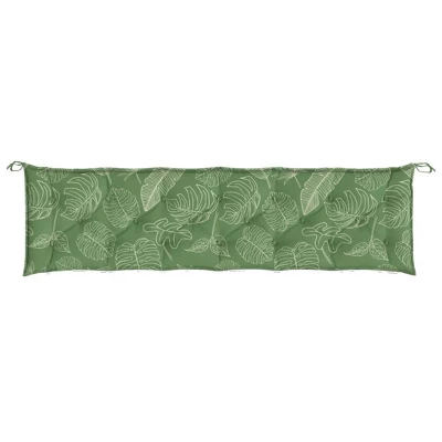 VidaXL Bench Cushion Outdoor Water Repellent Bench Cushion Pad Oxford Fabric - Leaf Pattern 78.8" X 19.7" X 2.8" 5 VidaXL Bench Cushion Outdoor Water Repellent Bench Cushion Pad Oxford Fabric - Leaf Pattern 78.8" X 19.7" X 2.8" - Image 3