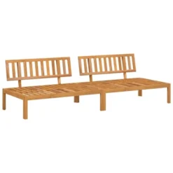 VidaXL Patio Pallet Middle Sofas Outdoor Furniture 2 Pcs - Solid Acacia Wood, Modular Design, Brown - 47.2" X 36.2" X 27.2" -All Patio Furniture GUEST fa2222ac 3393 4518 b23b d12006a9f286