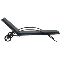 VidaXL Sun Lounger Anthracite PE Rattan 78.7 In Long And 25.6 In Wide 15 VidaXL Sun Lounger Anthracite PE Rattan 78.7 In Long And 25.6 In Wide -All Patio Furniture GUEST fb3de369 808a 47f3 b25a ee073e37456a