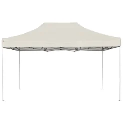 VidaXL Party Tent Cream Aluminum Alloy 14.8 X 9.8 Ft Foldable -All Patio Furniture GUEST fb4850ab d347 4322 9286 d959282e1253