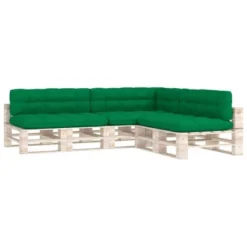 VidaXL Pallet Cushions 7 Pcs, Floor Cushion For Outdoor Furniture Garden Backyard Patio, Seat Cushion For Sofa Couch, Seat Pad, Green -All Patio Furniture GUEST fc0a8e56 6025 47fc ba59 6dfbb81b8f15