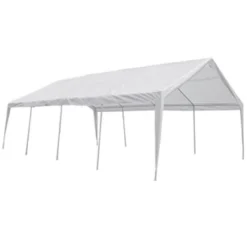 VidaXL White Party Marquee - Easy To Assemble, Steel Frame & PE Material, UV Protective & Water Resistant, With Decorative Wall Panels & Windows -All Patio Furniture GUEST fc36d42a aabd 4617 a1a1 9258e94f0c07