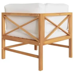 VidaXL 2-seater Patio Bench With Cream Cushions Solid Teak Wood -All Patio Furniture GUEST fcf59fa6 fe7e 4f46 96eb 2fc49a24c17b