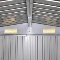 VidaXL Multi-Purpose Garden Storage Shed, Green Galvanized Steel, Spacious Outdoor Equipment Storage Unit With Excellent Ventilation, Easy Assembly -All Patio Furniture GUEST fd5cdcb5 01b2 41a4 b2d7 c89796671da1