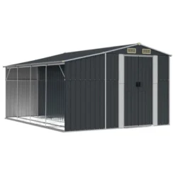 VidaXL Garden Shed Anthracite Galvanized Steel, Polypropylene Large -All Patio Furniture GUEST fdd2f1a6 7511 436b a8d0 14190eaede09