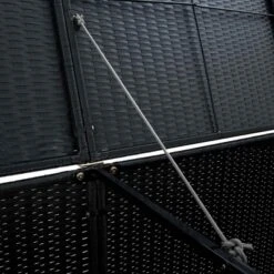 VidaXL Double Wheelie Bin Shed With Lid And Lockable Doors, Poly Rattan 31.5"x58.3"x43.7" Black 20 VidaXL Double Wheelie Bin Shed With Lid And Lockable Doors, Poly Rattan 31.5"x58.3"x43.7" Black -All Patio Furniture GUEST fe992f71 a98a 45b0 aa53 d364f9efefe5