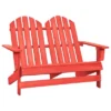 VidaXL 2-Seater Patio Adirondack Chair Outdoor Furniture Seat Solid Wood Fir - Red -All Patio Furniture GUEST ff646a40 6ceb 4550 b924 24192d479d1b