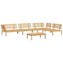 VidaXL 5 Piece Patio Pallet Sofa Set Solid Acacia Wood - Garden Modular Outdoor Furniture With Table And 4 Sofas 17 VidaXL 5 Piece Patio Pallet Sofa Set Solid Acacia Wood - Garden Modular Outdoor Furniture With Table And 4 Sofas -All Patio Furniture GUEST ff71624f e297 4a7d 8b62 d2c5d042114c